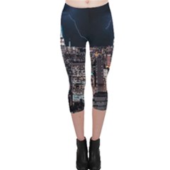 Architecture Buildings City Capri Leggings  by Simbadda