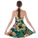 Hibiscus Flower Plant Tropical Strapless Bra Top Dress View2