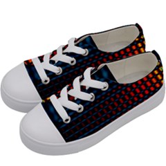 Signal Background Pattern Light Texture Kids  Low Top Canvas Sneakers by Sudhe