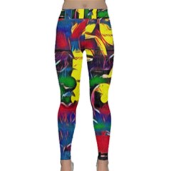 Colorful Shapes Abstract Painting                      Yoga Leggings by LalyLauraFLM