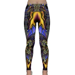 Abstract Art Artwork Fractal Design Lightweight Velour Classic Yoga Leggings by Pakrebo