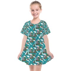 Koala Bears Pattern Kids  Smock Dress by bloomingvinedesign