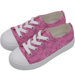 Flowers Decorative Ornate Color Kids  Low Top Canvas Sneakers by pepitasart