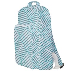 Wood Texture Diagonal Pastel Blue Double Compartment Backpack by Mariart