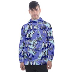 Penguins Pattern Men s Front Pocket Pullover Windbreaker by bloomingvinedesign