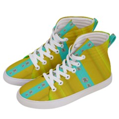 Colors And Flowers Women s Hi-top Skate Sneakers by pepitasart