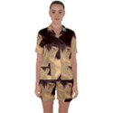 Punk Face Satin Short Sleeve Pyjamas Set View1