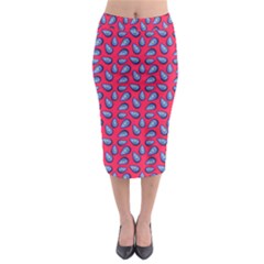 Tropical Pink Avocadoes Midi Pencil Skirt by snowwhitegirl