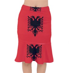 Albania Flag Short Mermaid Skirt by FlagGallery