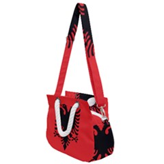 Albania Flag Rope Handles Shoulder Strap Bag by FlagGallery