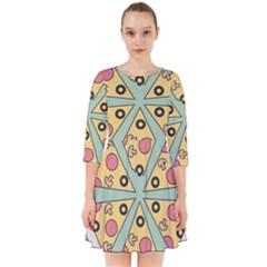 Pizza Slice Food Italian Smock Dress by Pakrebo