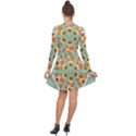 Pizza Slice Food Italian Long Sleeve Panel Dress View2