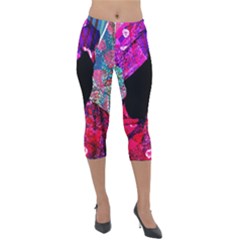 Pattern 4 Lightweight Velour Capri Leggings  by TajahOlsonDesigns