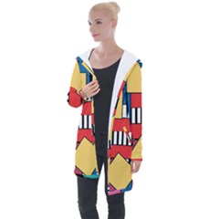 Tajah Olson Designs  Longline Hooded Cardigan by TajahOlsonDesigns