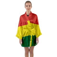 Bolivia Flag Long Sleeve Kimono Robe by FlagGallery