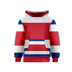 Costa Rica Flag Kids  Pullover Hoodie by FlagGallery