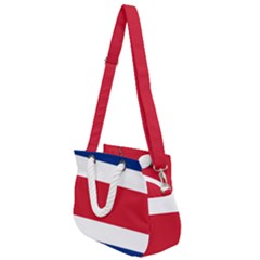 Costa Rica Flag Rope Handles Shoulder Strap Bag by FlagGallery