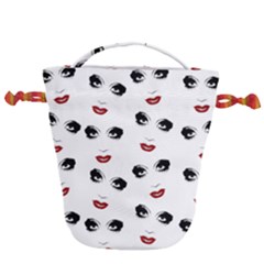 Bianca Del Rio Pattern Drawstring Bucket Bag by Valentinaart