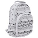 Notes Lines Music Rounded Multi Pocket Backpack View2