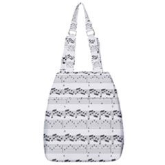 Notes Lines Music Center Zip Backpack by Mariart