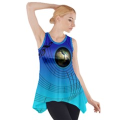 Music Reble Sound Concert Side Drop Tank Tunic by HermanTelo