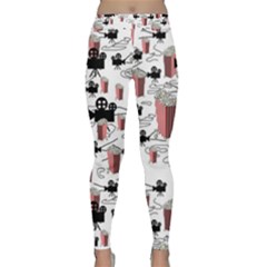 Movies And Popcorn Classic Yoga Leggings by bloomingvinedesign