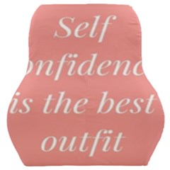 Self Confidence  Car Seat Back Cushion  by Abigailbarryart