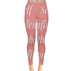 Self Confidence  Inside Out Leggings by Abigailbarryart