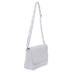 Hexagon Geometric Shape Shoulder Bag With Back Zipper by Bajindul