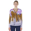 Europa Positive Thinking Mountain V-Neck Long Sleeve Top View1