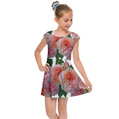 Roses Flowers Arrangement Perfume Kids  Cap Sleeve Dress by Pakrebo