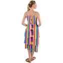 Rainbow Geometric Spectrum Layered Bottom Dress View2