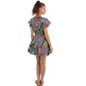 Ornament Flutter Sleeve Wrap Dress View2