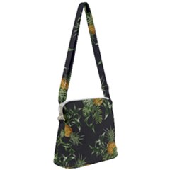 Pineapples Pattern Zipper Messenger Bag by Sobalvarro