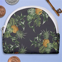 Pineapples Pattern Horseshoe Style Canvas Pouch by Sobalvarro