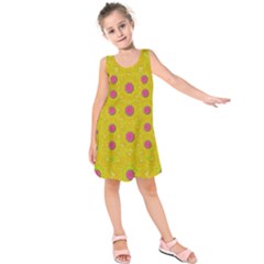 Bloom On In  The Sunshine Decorative Kids  Sleeveless Dress by pepitasart