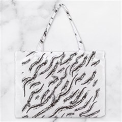 Zebra Zipper Medium Tote Bag by scharamo