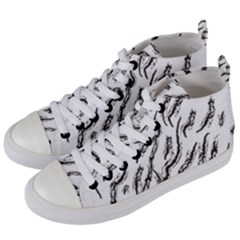 Zebra Women s Mid-top Canvas Sneakers by scharamo