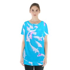 Koi Carp Scape Skirt Hem Sports Top by essentialimage