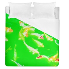 Koi Carp Scape Duvet Cover (queen Size) by essentialimage