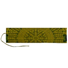 Flowers In Yellow For Love Of The Nature Roll Up Canvas Pencil Holder (l) by pepitasart