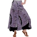 Wide Eyed Girl Grey Lilac Satin Palazzo Pants View1