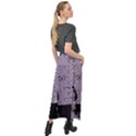 Wide Eyed Girl Grey Lilac Velour Split Maxi Skirt View2