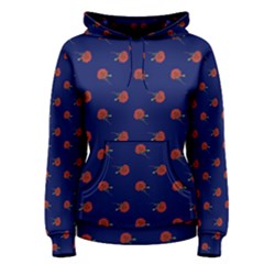 Red Rose Blue Women s Pullover Hoodie by snowwhitegirl