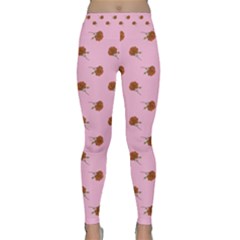 Peach Rose Pink Classic Yoga Leggings by snowwhitegirl