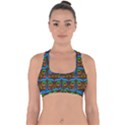 Foxes Pattern Cross Back Hipster Bikini Top  View1