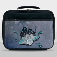 Sport, Surfboard With Flowers And Fish Lunch Bag by FantasyWorld7