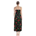 Strawberries pattern Button Up Chiffon Maxi Dress View2