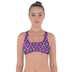 Colorful Diamonds Variation 4 Got No Strings Sports Bra by bloomingvinedesign