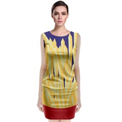 French Fries Potato Snacks Food Classic Sleeveless Midi Dress by Simbadda